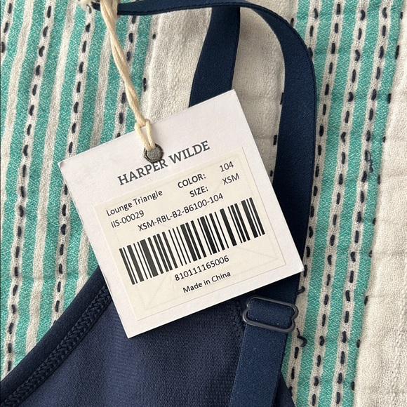 Harper Wilde Navy Ribbed Bralette - Picture 6 of 7